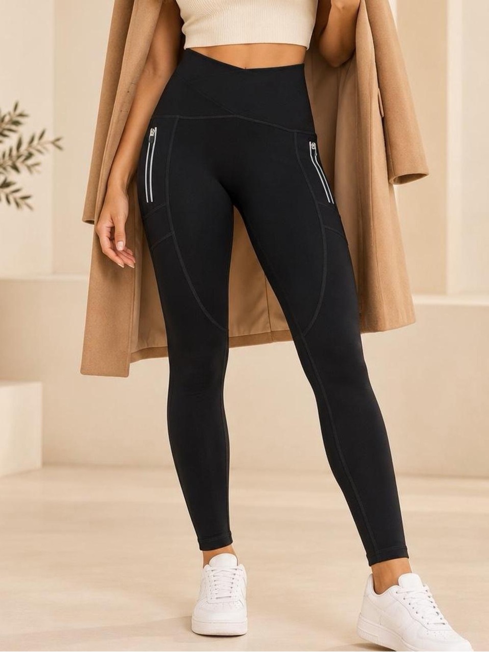 Fabletics Motion365 Black High-Waisted Leggings Size XS